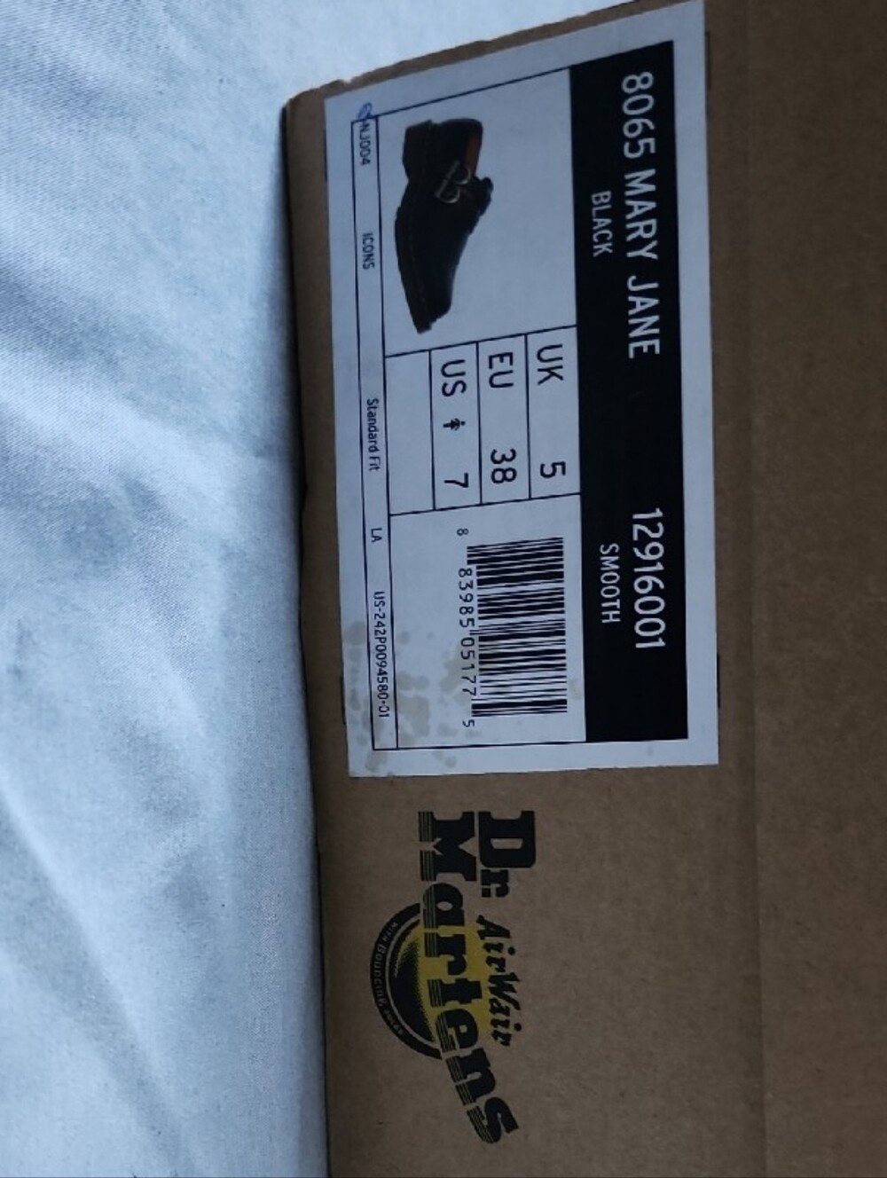 Dr. Martens 8065 Smooth Leather Mary Jane Shoe Black Size US 7 - Picture 2 of 14